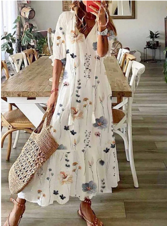 Dianna - Bohemian-Inspired Tummy-Covering Dress