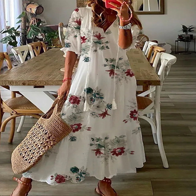 Dianna - Bohemian-Inspired Tummy-Covering Dress