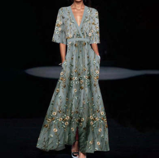 Elisan - Chic Floral Print Dress