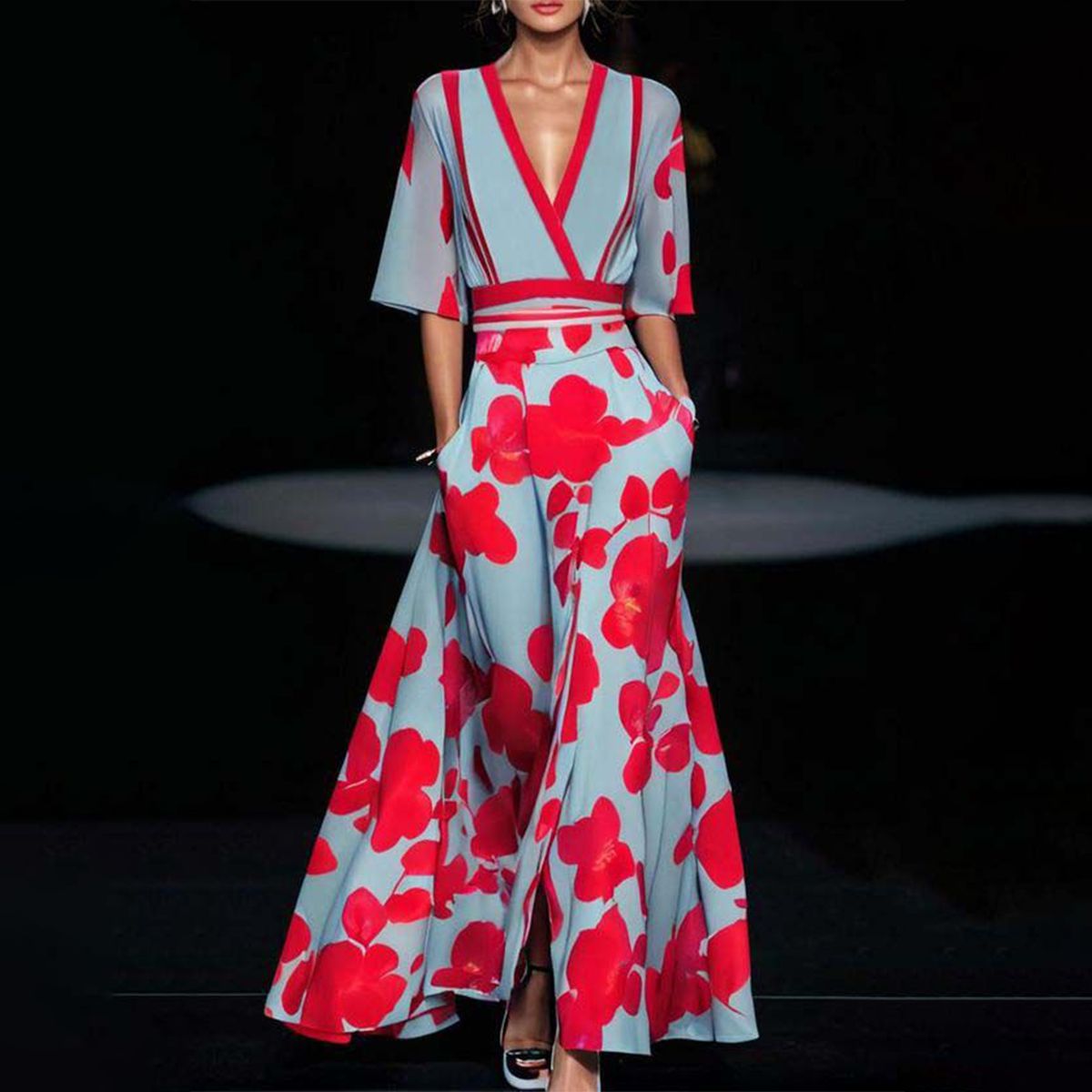 Emily™ | Stylish Floral Wrap Dress
