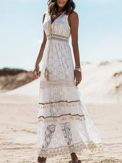 Ava - Lace Bohemian Dress