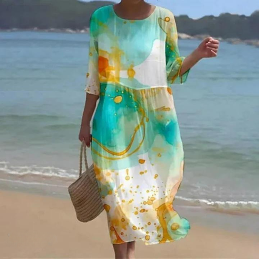 Melinda™ - Elegant Tummy Covering Dress
