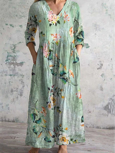 Kelly™ - Vintage floral maxi dress