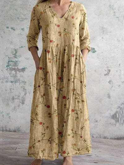 Kelly™ - Vintage floral maxi dress