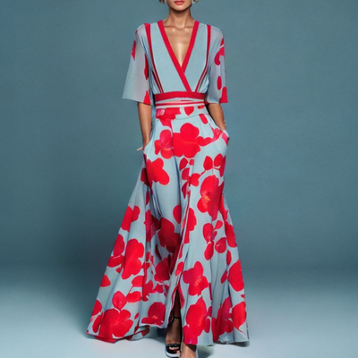 Emily™ | Stylish Floral Wrap Dress