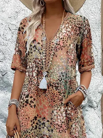 Florencia - Colorful Midi Dress