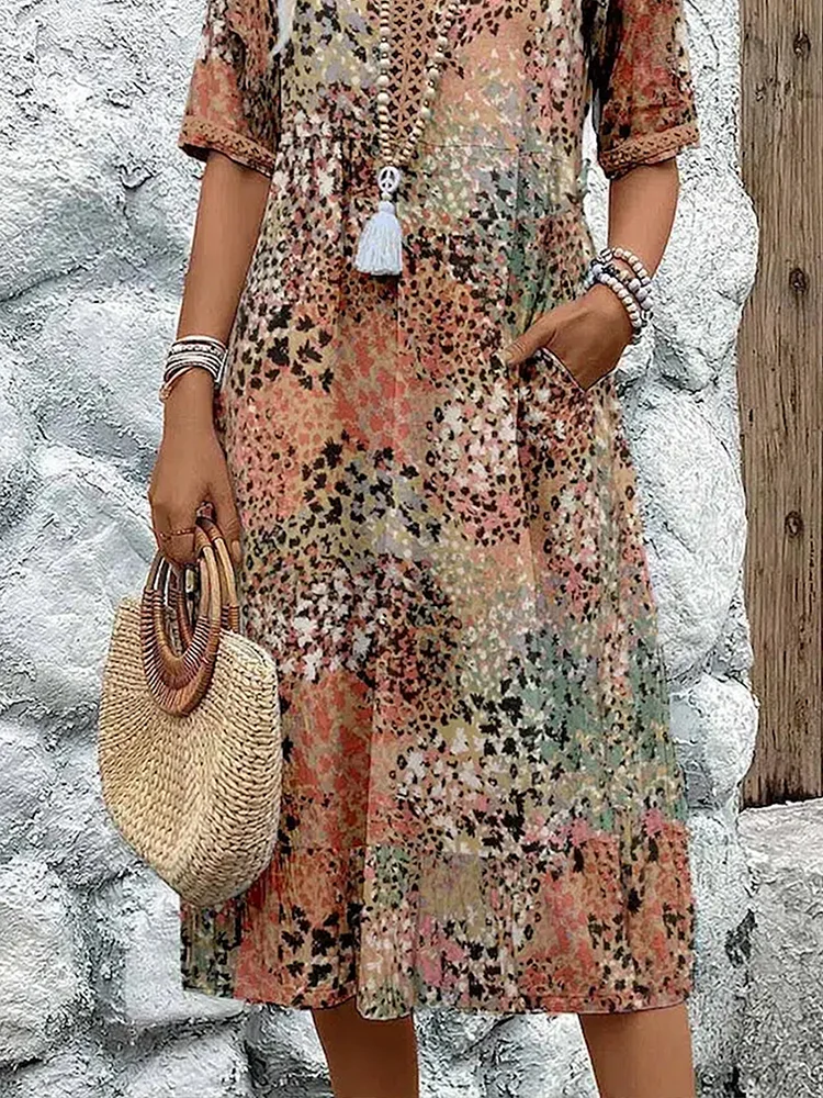 Florencia - Colorful Midi Dress