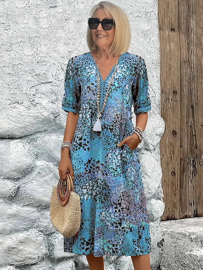 Florencia - Colorful Midi Dress