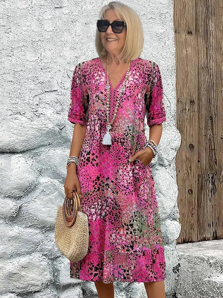 Florencia - Colorful Midi Dress