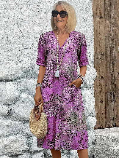 Florencia - Colorful Midi Dress